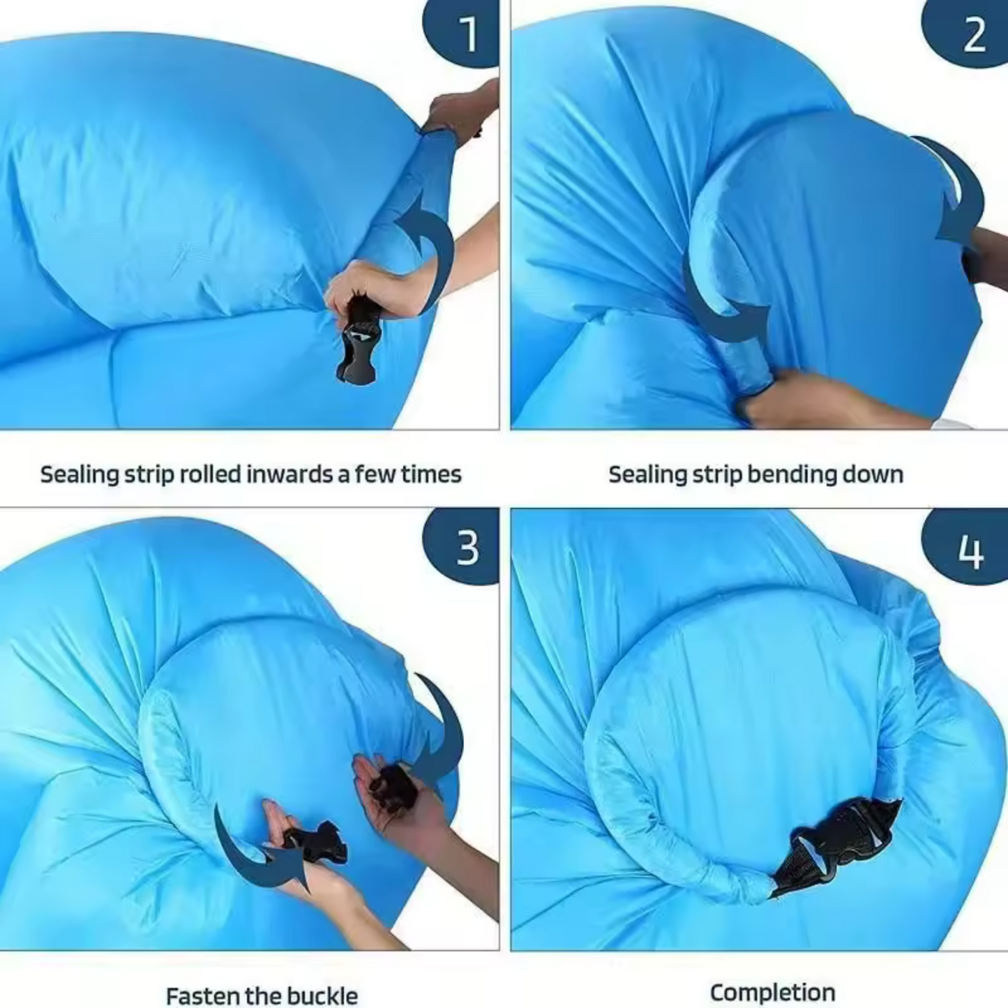 SOFA INFLABLE AL INSTANTE AZUL
