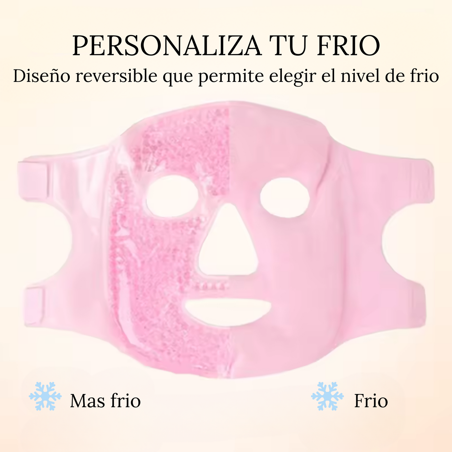 MÁSCARA FACIAL FRÍA PARA OJOS, MÁSCARA FACIAL DE HIELO, COMPRESA FRÍA Y CALIENTE PARA OJERAS, HINCHAZÓN, MIGRAÑAS.
