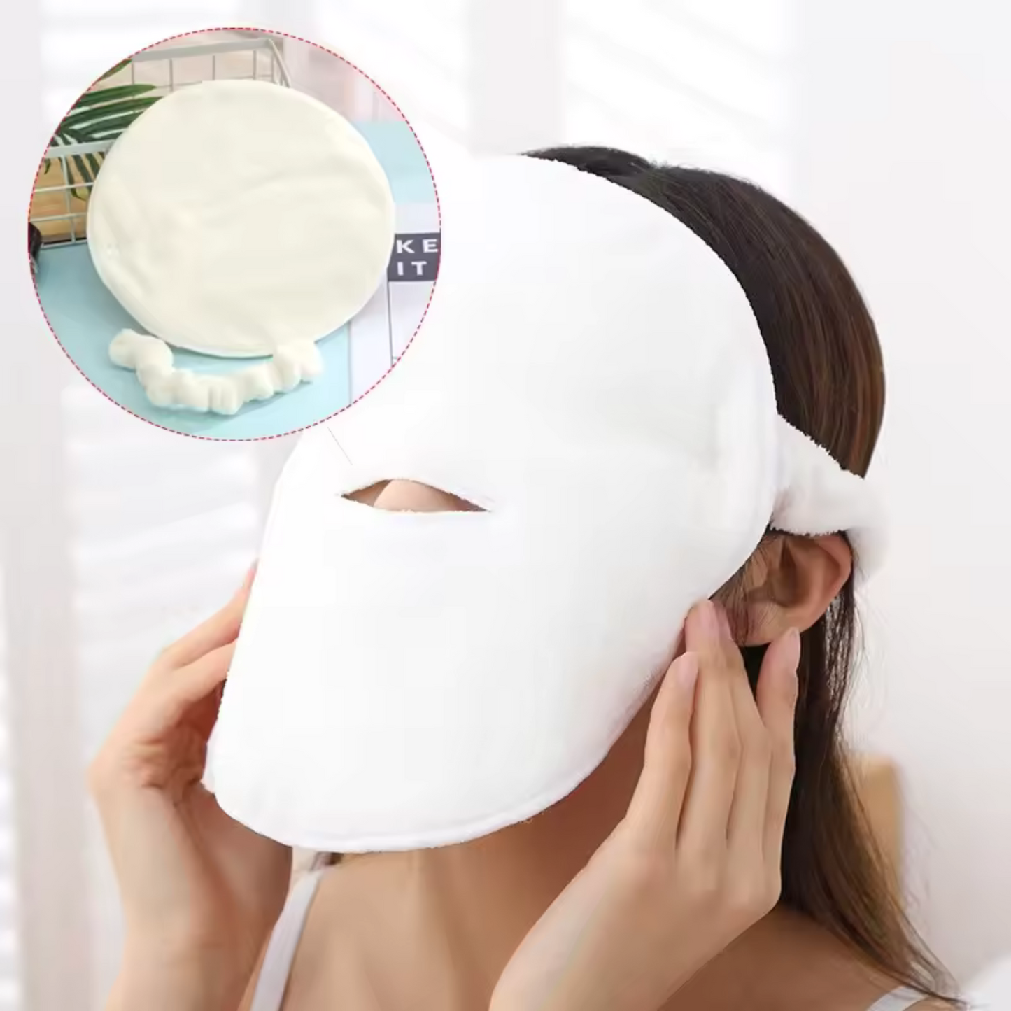 JUEGO DE TOALLAS FACIALES DE COMPRESA FRÍA Y CALIENTE MASCARILLA PARA EL CUIDADO DE LA PIEL