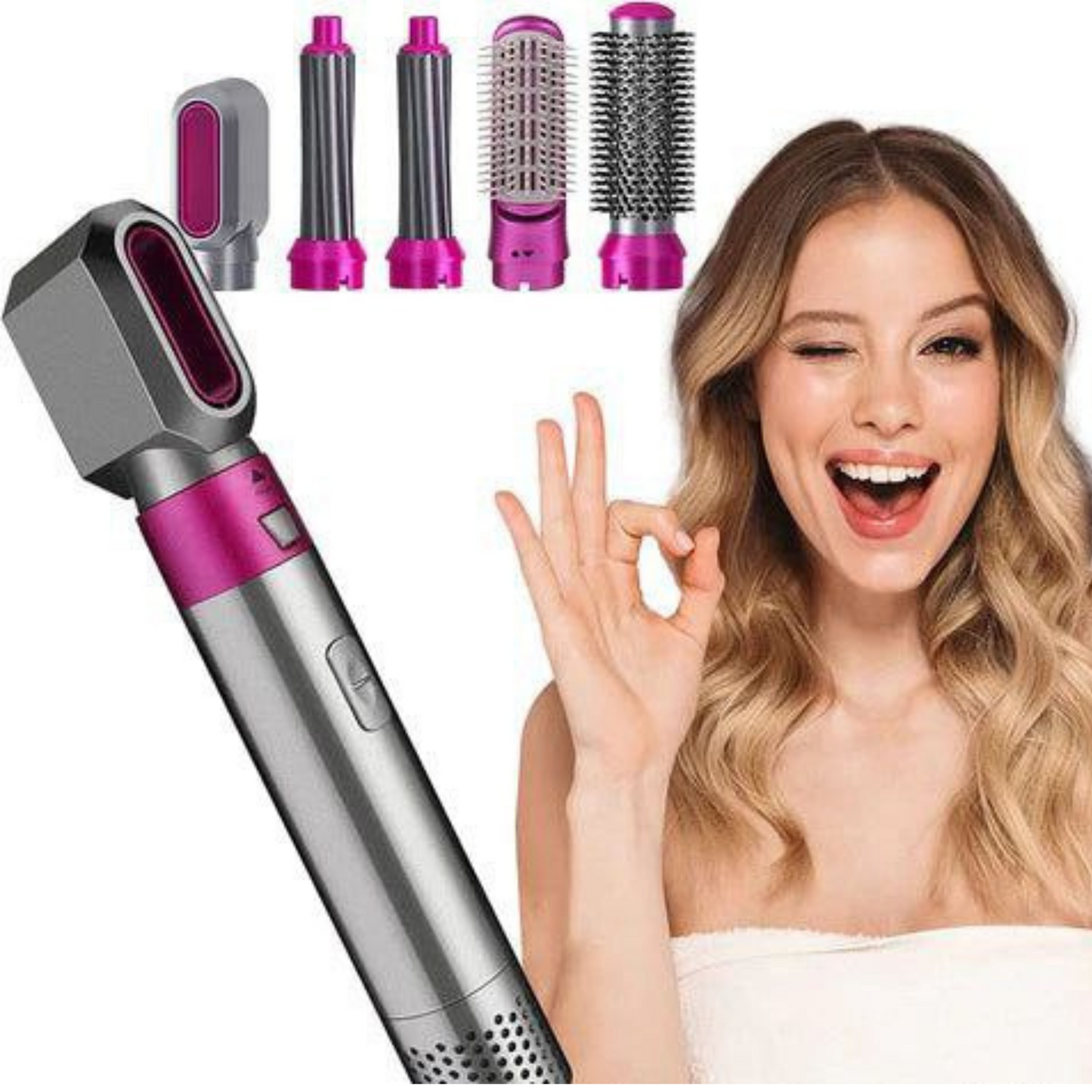 CEPILLO PARA EL CABELLO 5 EN 1, SECADOR Y VOLUMINIZADOR