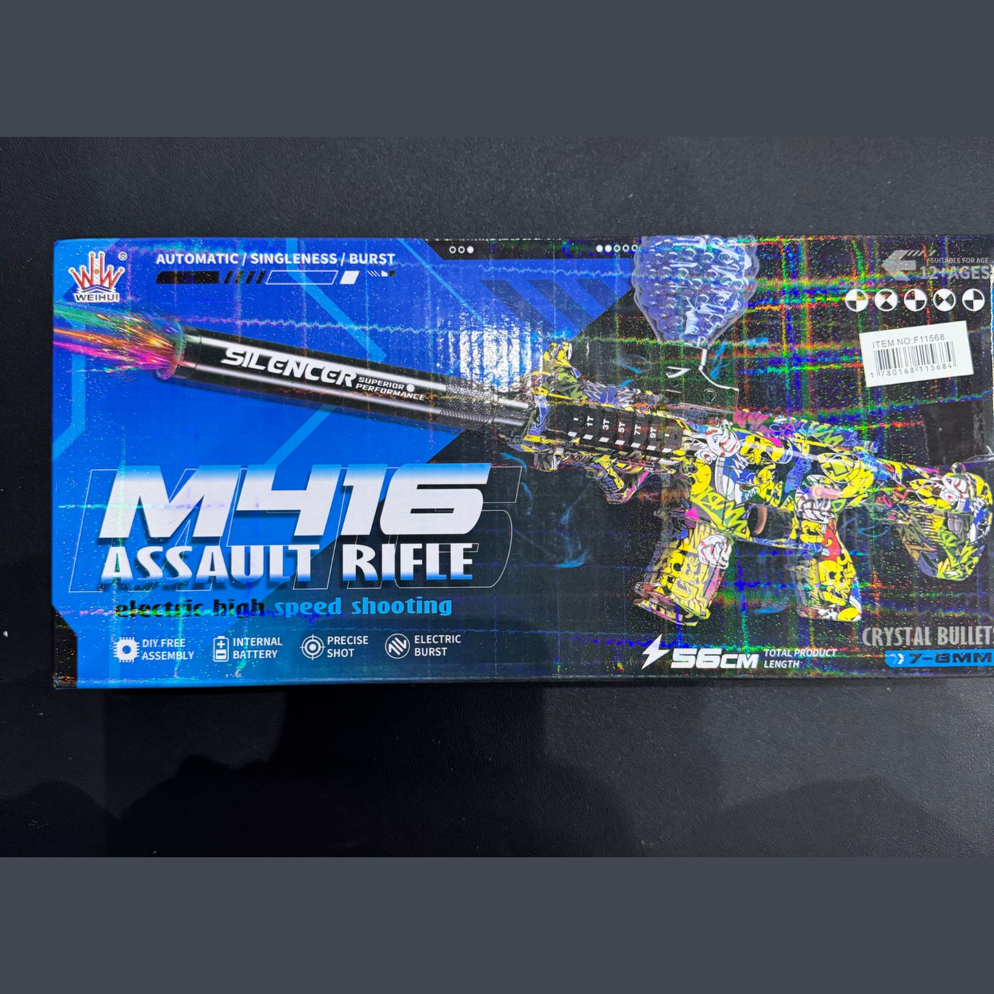 PISTOLA HIDROGEL M416 F11568