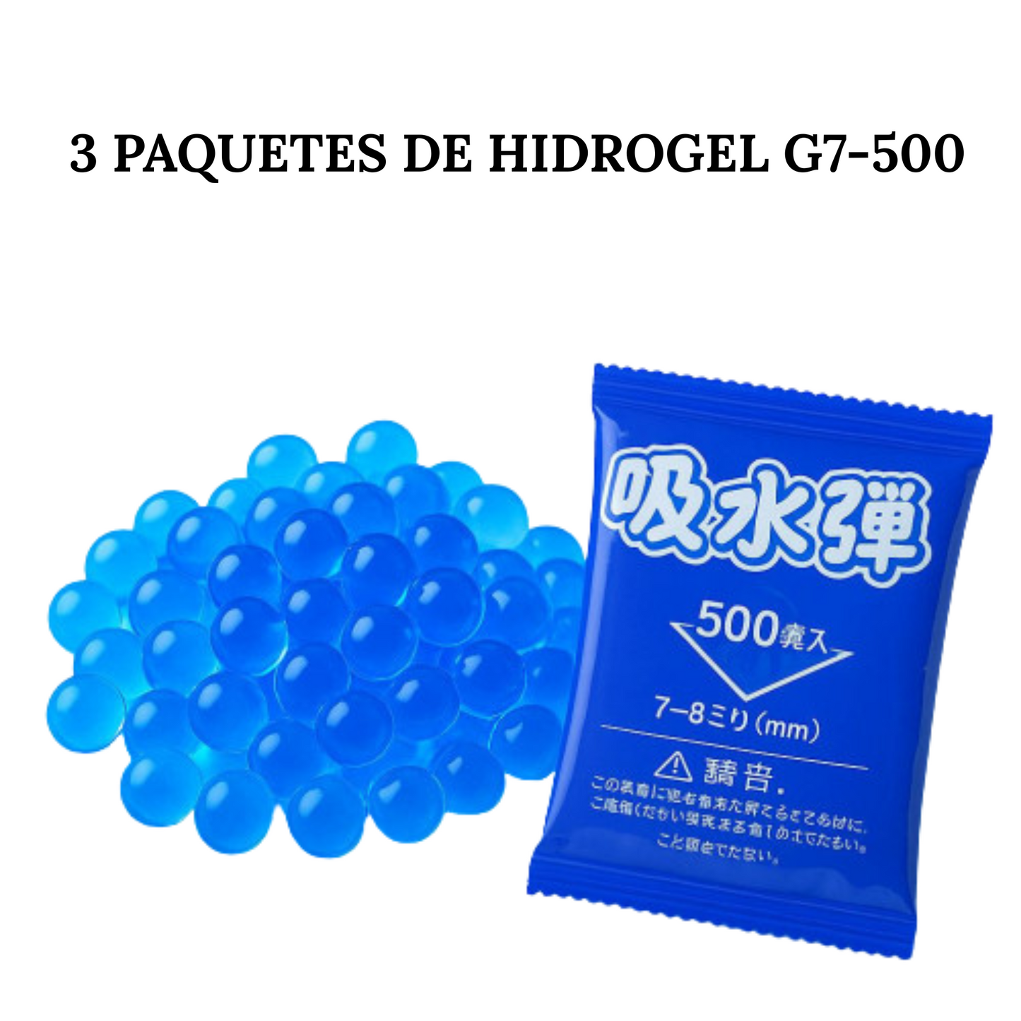 3 PAQUETES DE HIDROGEL