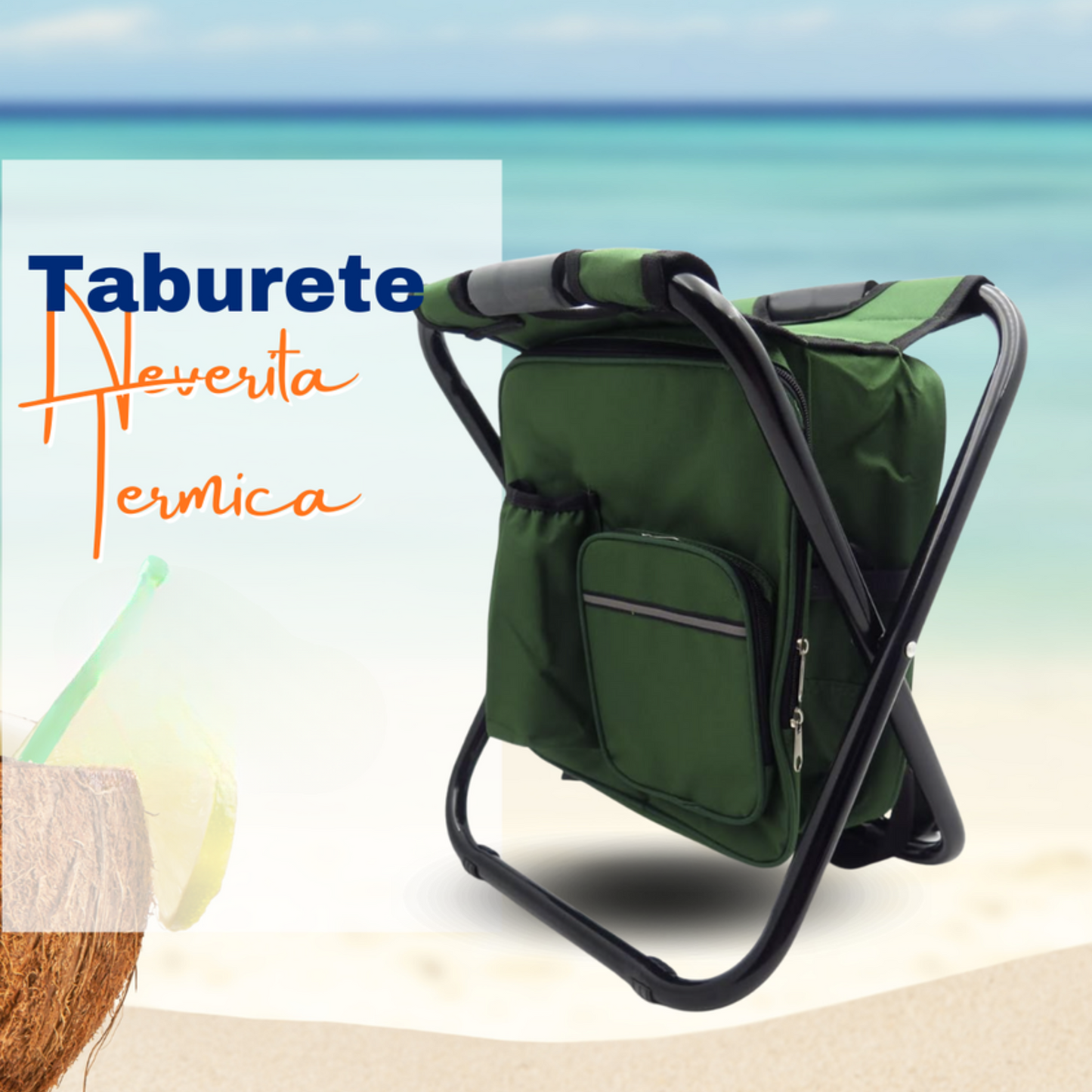 Waterproof Folding Thermal Cooler Stool