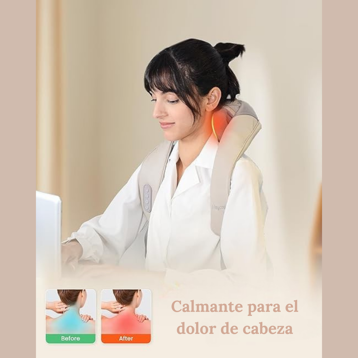 MASAJEADOR DE CUELLO AJUSTABLE