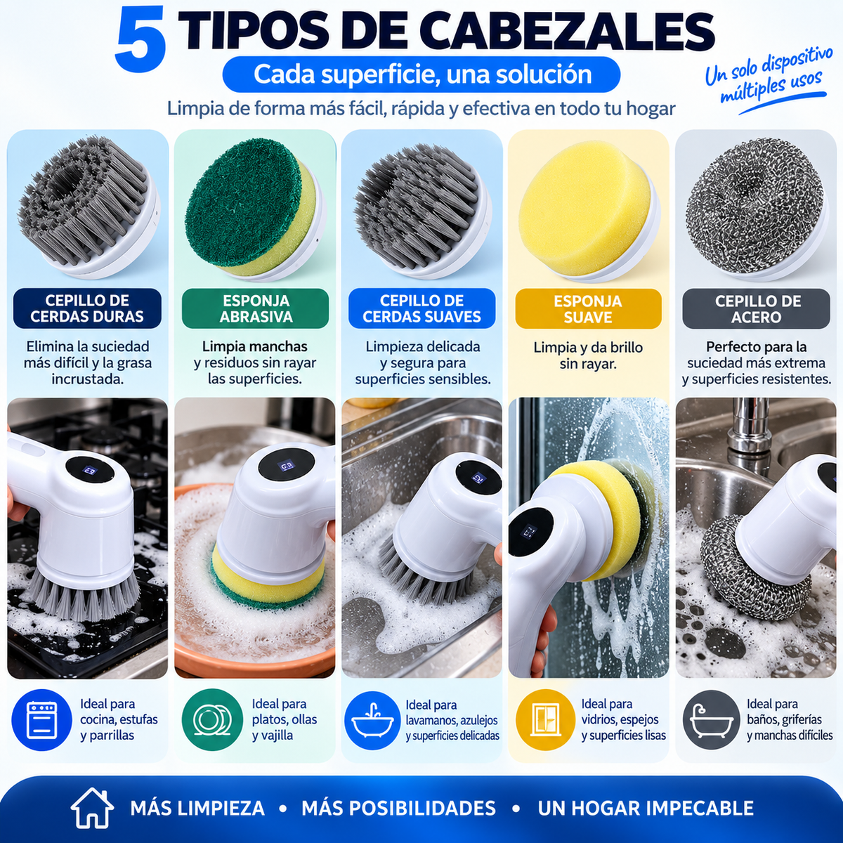 Cepillo de limpieza 5 en 1