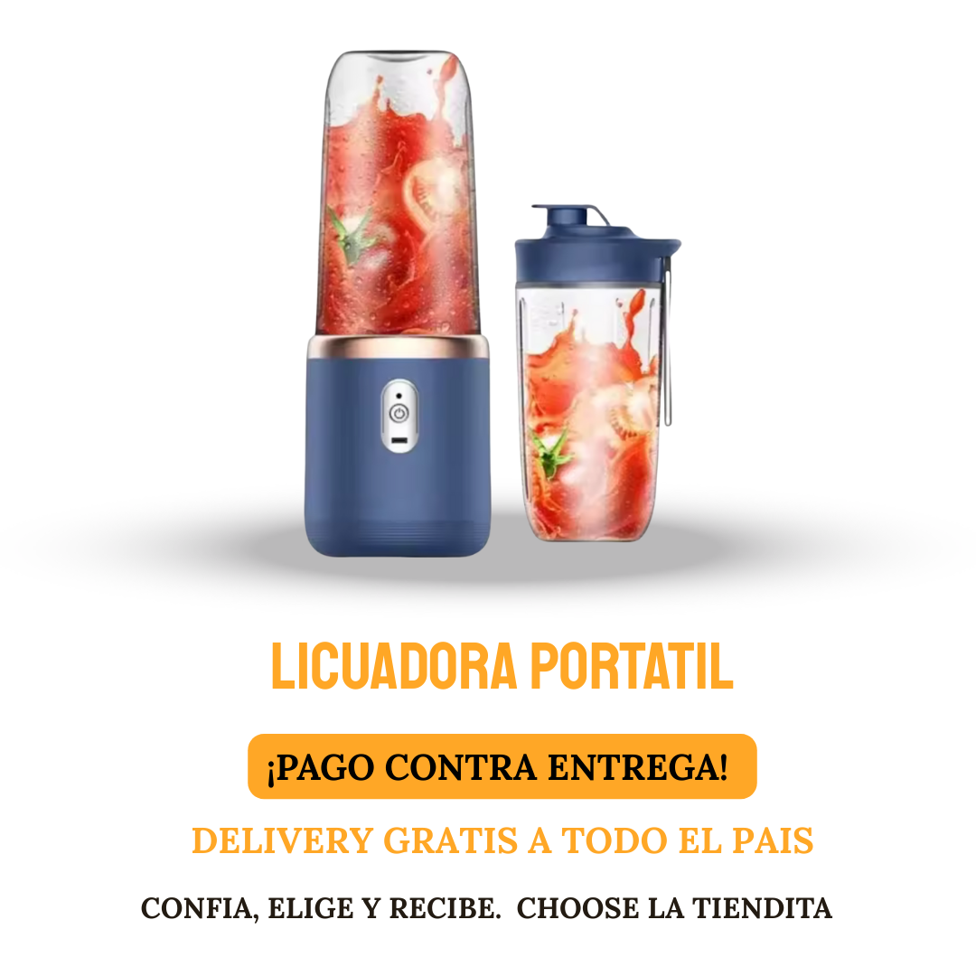 LICUADORA PORTÁTIL, MINI JUGO DE FRUTAS DE 400 ML