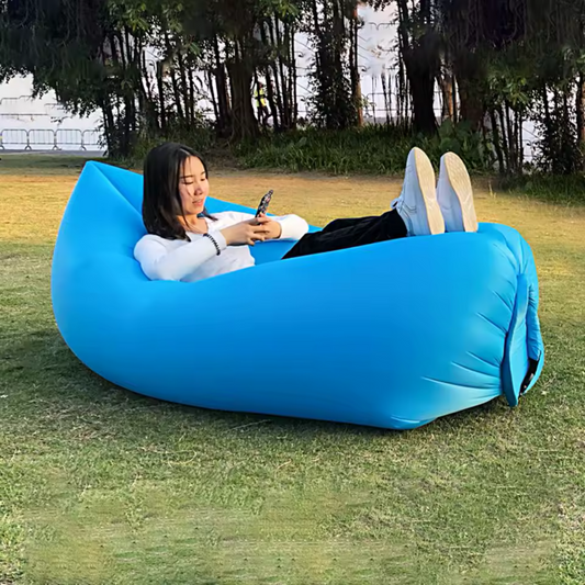 SOFA INFLABLE AL INSTANTE AZUL