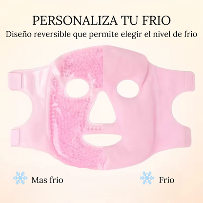 MÁSCARA FACIAL FRÍA PARA OJOS, MÁSCARA FACIAL DE HIELO, COMPRESA FRÍA Y CALIENTE PARA OJERAS, HINCHAZÓN, MIGRAÑAS.