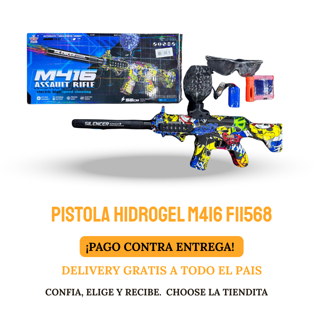 PISTOLA HIDROGEL M416 F11568