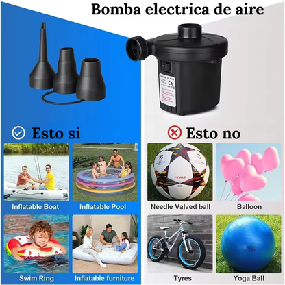 BOMBA INFLADOR ELECTRICA TWO WAY