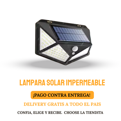 LUZ LED / LAMPARA SOLAR IMPERMEABLE CON SENSOR