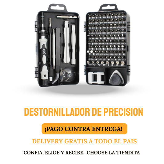 DESTORNILLADOR DE PRECISIÓN 115 EN 1, JUEGO DE HERRAMIENTAS DE REPARACIÓN PROFESIONAL MAGNÉTICAS PARA ELECTRÓNICA.