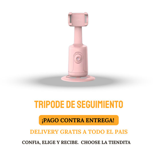TRIPODE SEGUIMIENTO FACIAL AUTOMATICO ROSADO