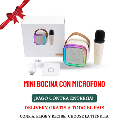 MINI BOCINA CON MICROFONO