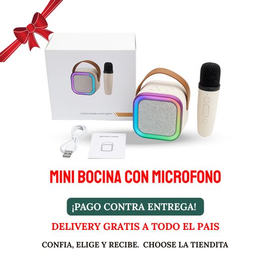 MINI BOCINA CON MICROFONO
