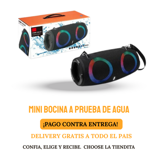 MINI BOCINA APRUEBA DE AGUA XTREEM3 MINI LED