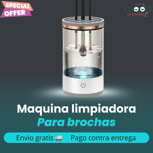 MÁQUINA LIMÁQUINA LIMPIADORA DE BROCHAS DE MAQUILLAJE