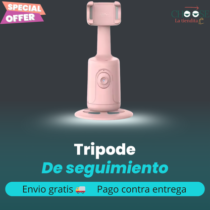 TRIPODE SEGUIMIENTO FACIAL AUTOMATICO ROSADO