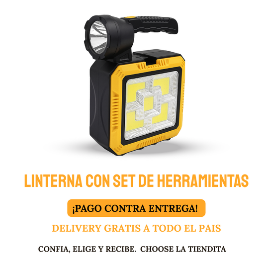 LINTERNA CON SET DE HERRAMIENTA
