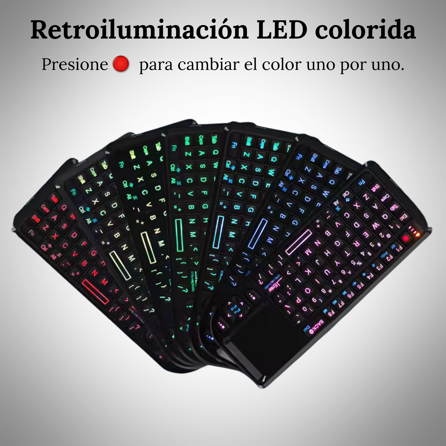 Mini teclado wifi multifuncional control remoto