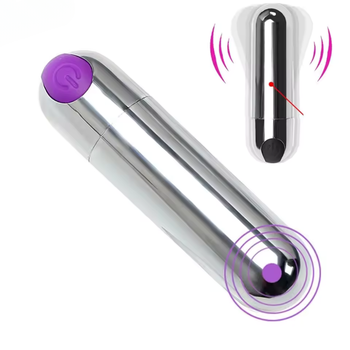 BALITA VIBRADOR RECARGABLE USB 10 FRECUENCIAS DE VIBRACION