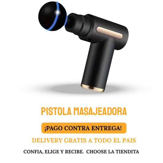 PISTOLA MASAJEADORA 5 PIEZAS