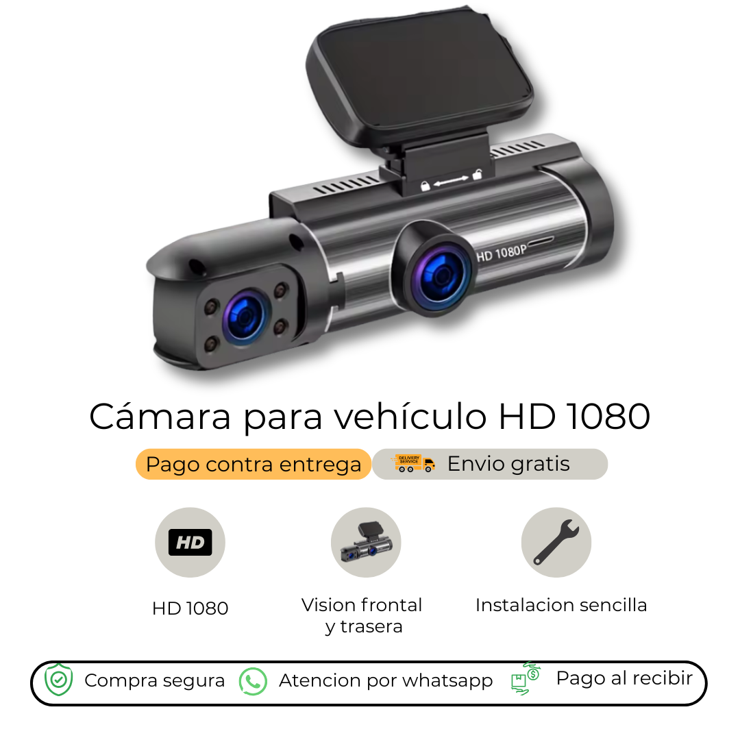 CÁMARA GRABADORA DE VIDEO FRONTAL/TRASERA/INTERIOR