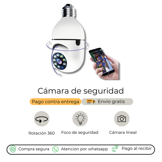 CAMARA DE SEGURIDAD TIPO BOMBILLO