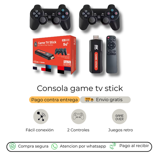CONSOLA GAME Y TV STICK 5G HDMI 8K
