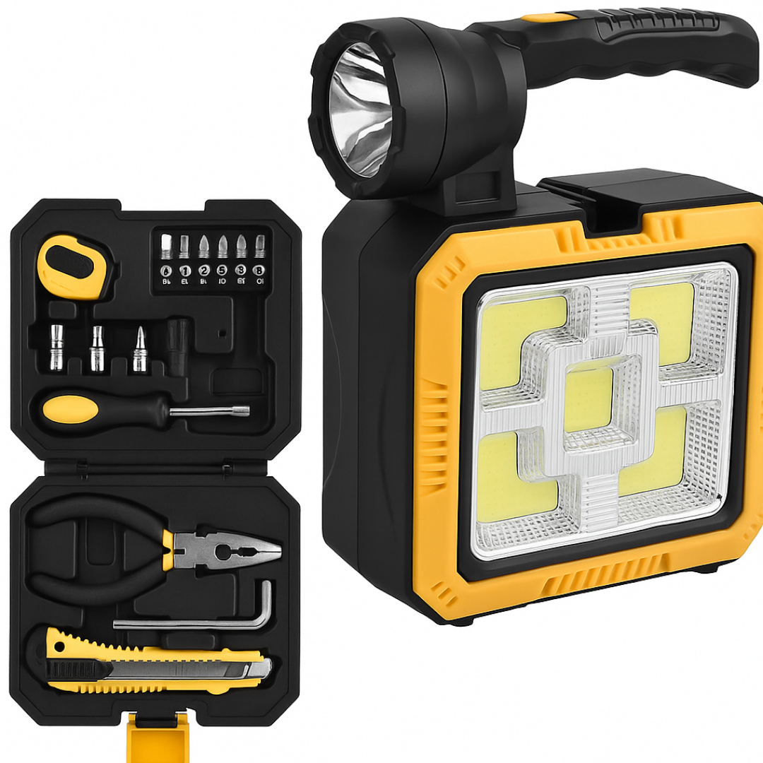 LINTERNA CON SET DE HERRAMIENTA