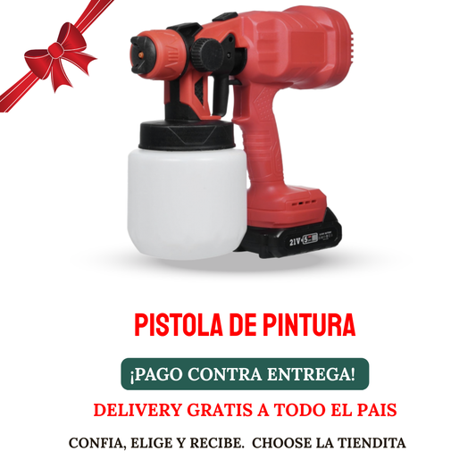 PISTOLA DE PINTURA 2 BATERIAS 48V