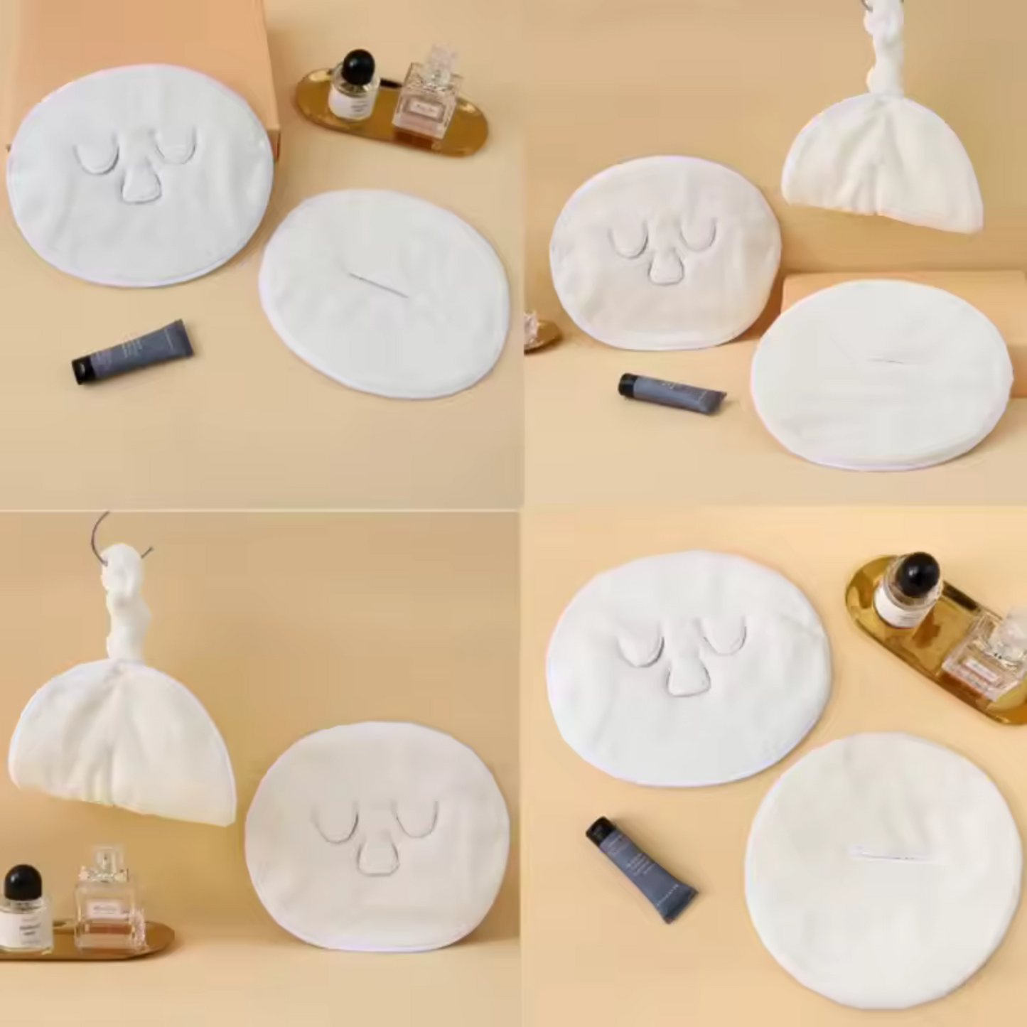 JUEGO DE TOALLAS FACIALES DE COMPRESA FRÍA Y CALIENTE MASCARILLA PARA EL CUIDADO DE LA PIEL