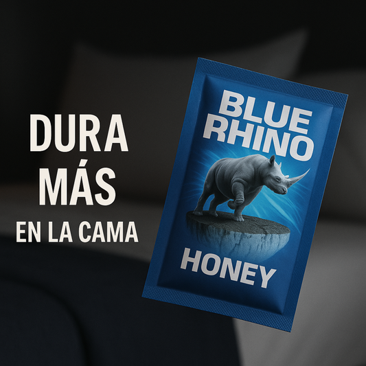 MIEL RETARDANTE RHINO AZUL OFERTA DE 3 SOBRES