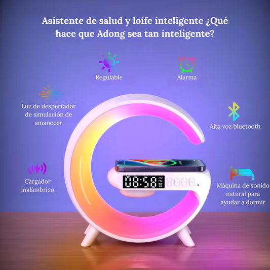 LAMPARA ATMOSFERICA TIPO G LED CON CARGADOR Y BOCINA