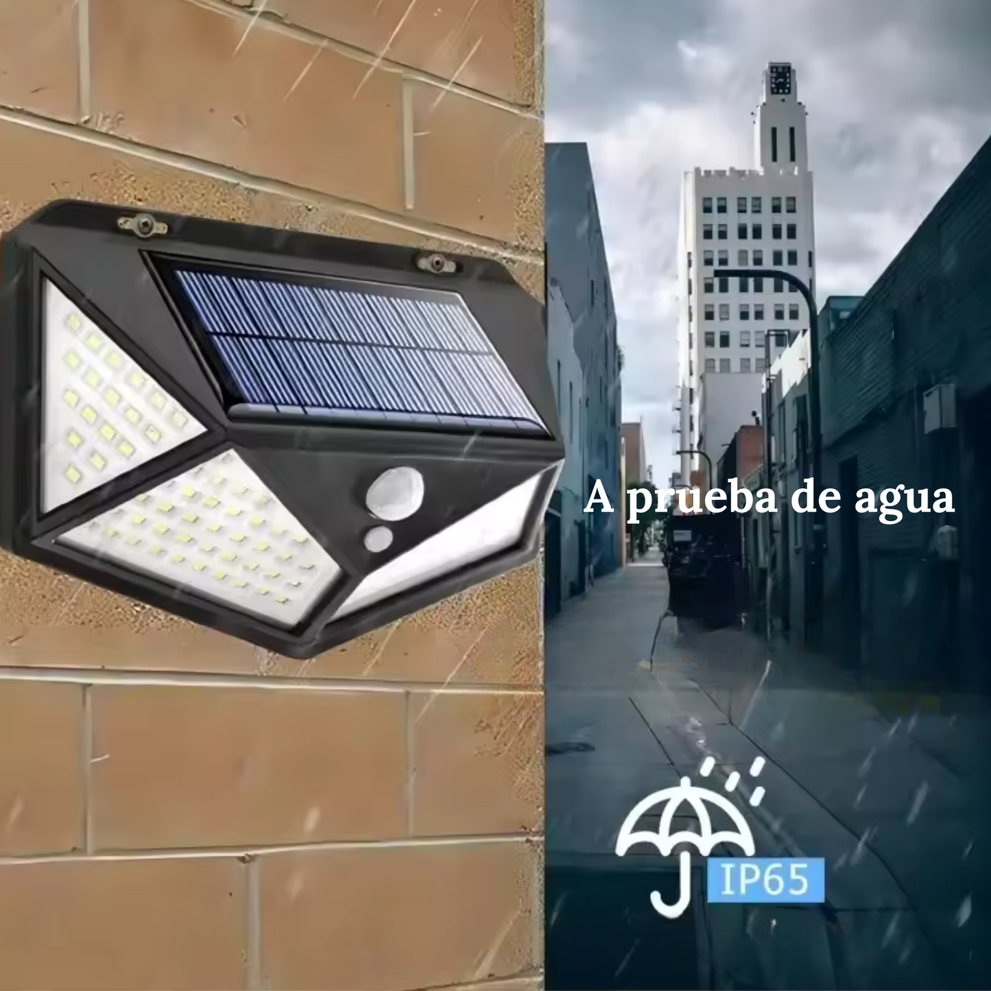 LUZ LED / LAMPARA SOLAR IMPERMEABLE CON SENSOR