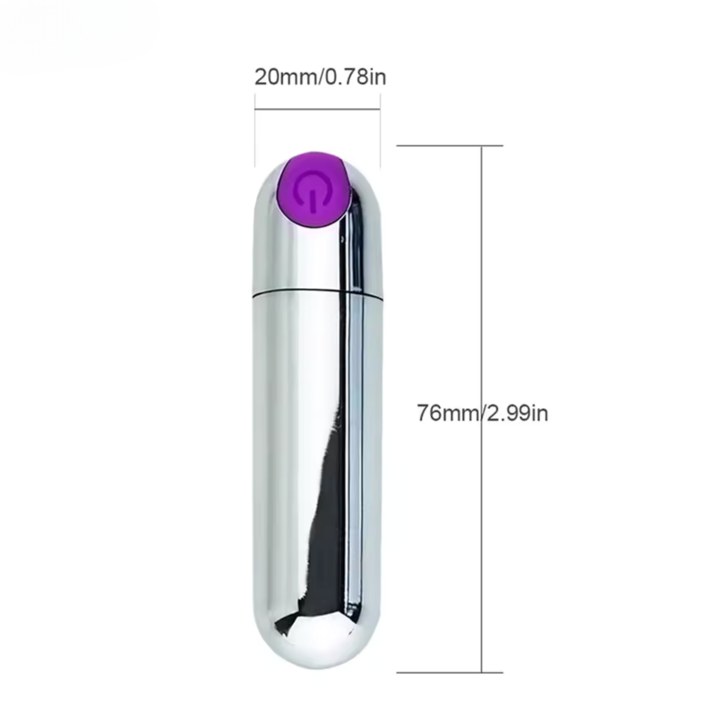 BALITA VIBRADOR RECARGABLE USB 10 FRECUENCIAS DE VIBRACION