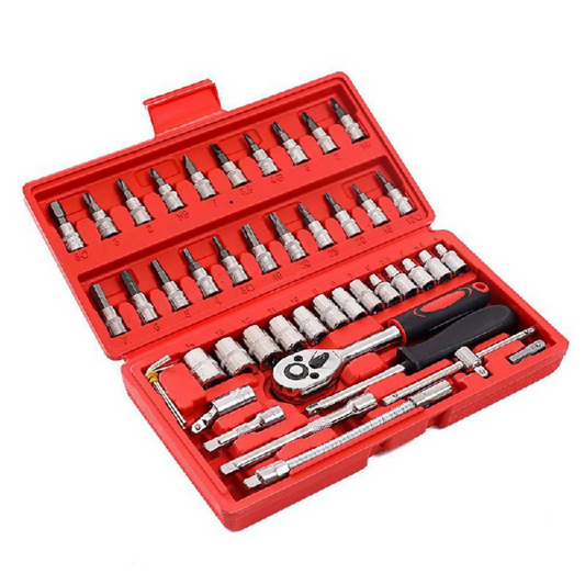 SET DE HERRAMIENTAS 46 LLAVE DE 1/4