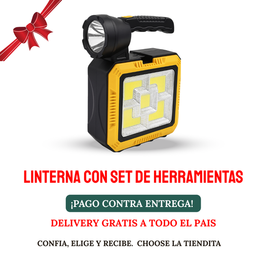 LINTERNA CON SET DE HERRAMIENTA
