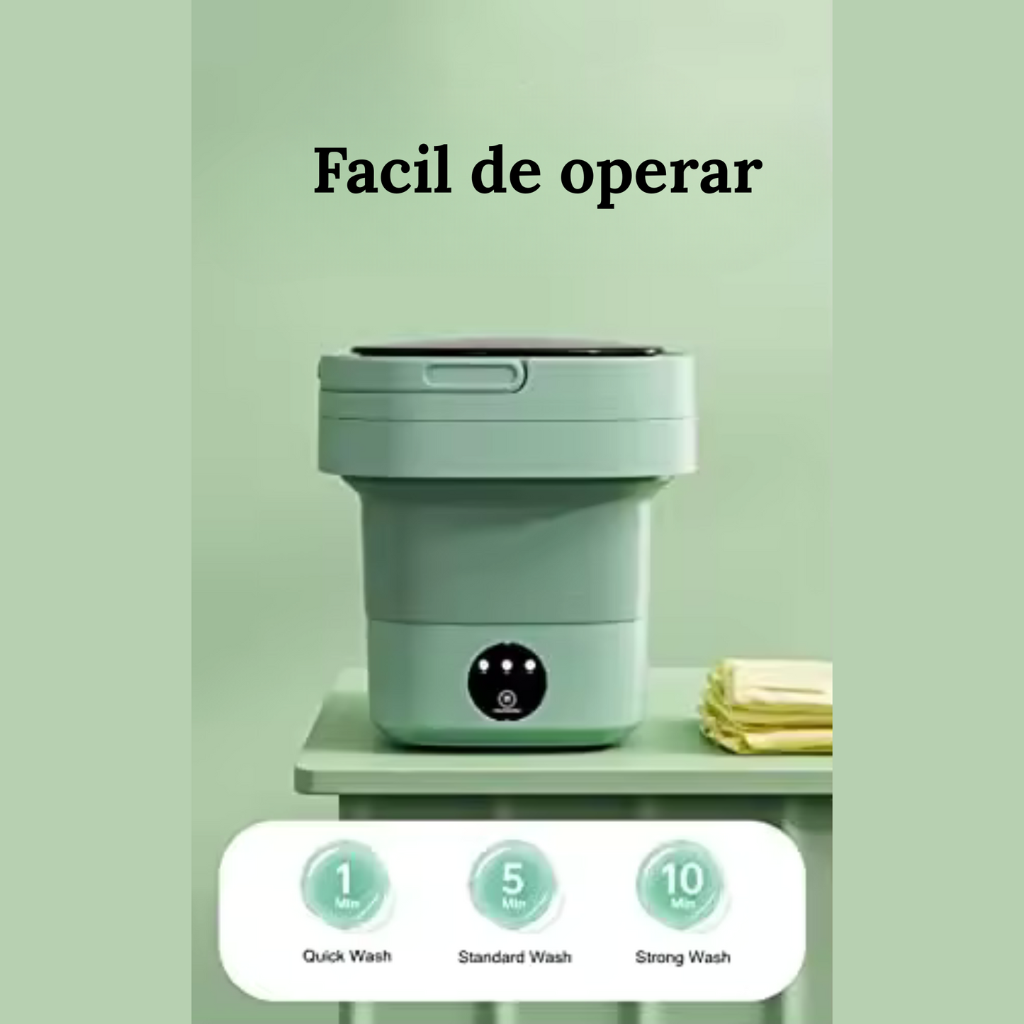 LAVADORA PORTATIL CON TAPA