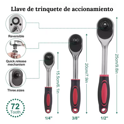 JUEGO DE LLAVES 216 PIEZAS