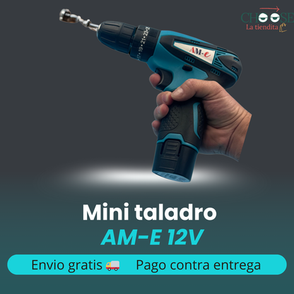 MINI TALADRO AM-E 12V 24 PZ 2 BATERIAS