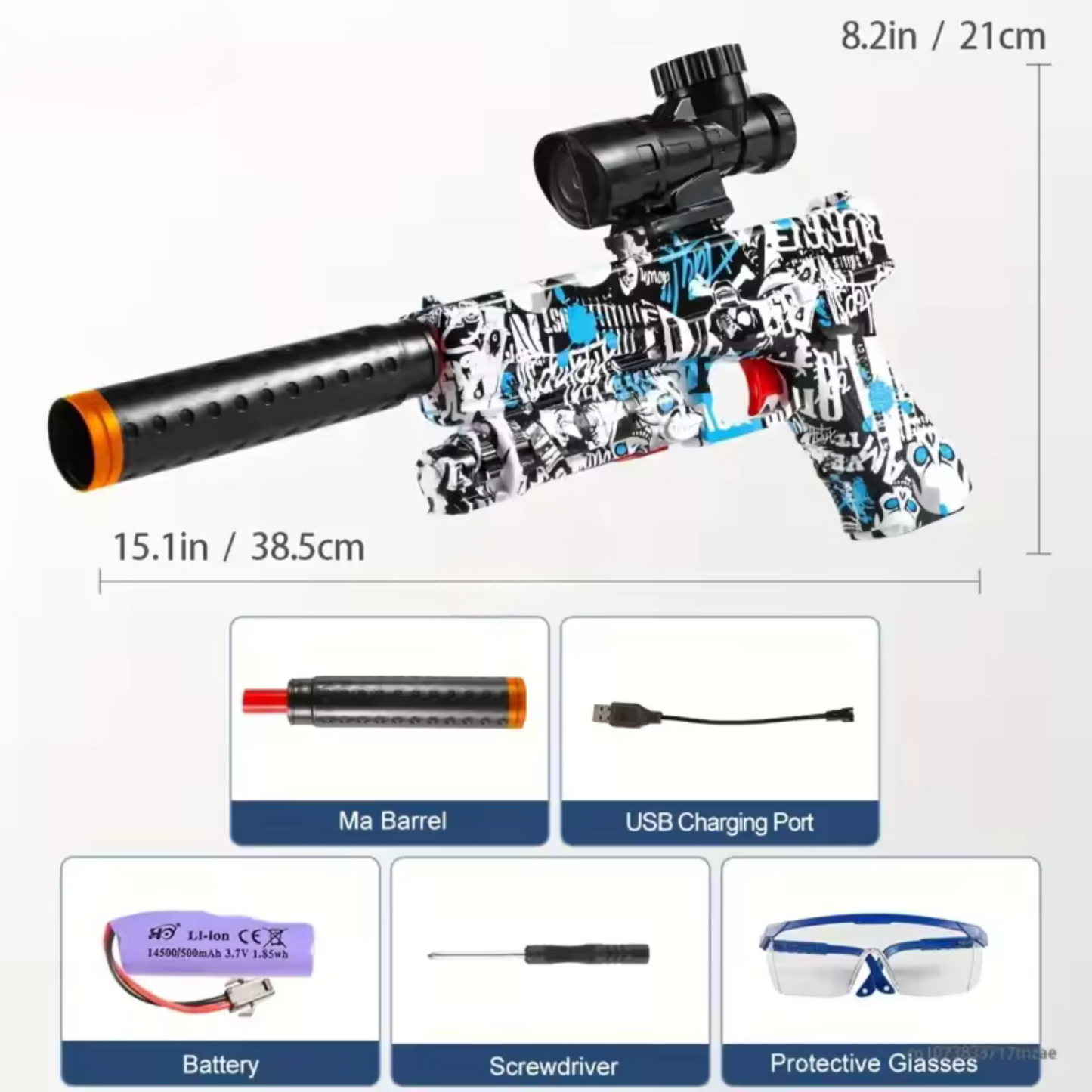 M4 VIPER AUTOMATIC AND RECHARGEABLE HYDROGEL GUN