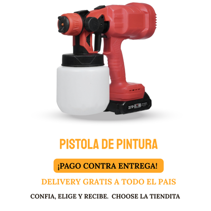 PISTOLA DE PINTURA 2 BATERIAS 48V
