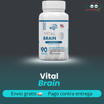 VITAL BRAIN ( VITAMINA PARA EL CEREBRO, ENFOQUE, CONCENTRACIÓN Y MEMORIA) X 90 CAPSULAS
