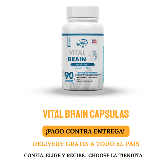 VITAL BRAIN (VITAMIN FOR BRAIN, FOCUS, CONCENTRATION AND MEMORY) X 90 CAPSULES
