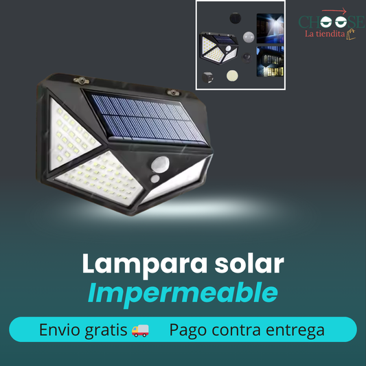 LUZ LED / LAMPARA SOLAR IMPERMEABLE CON SENSOR