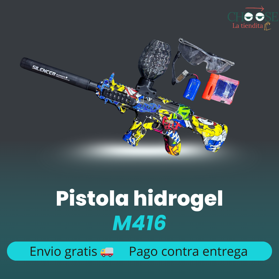 PISTOLA HIDROGEL M416 F11568