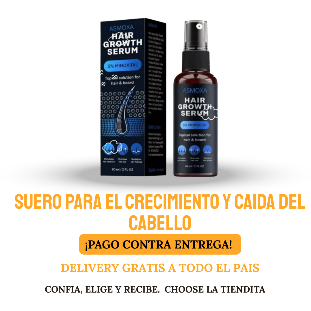 MINOXIDIL Y BIOTINA SUERO PARA EL CRECIMIENTO Y CAIDA DEL CABELLO/BARBA EL MEJOR TRATAMIENTO PARA LA ALOPECIA