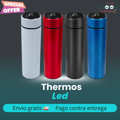 THERMOS FLASK 500 ML LED /AZUL