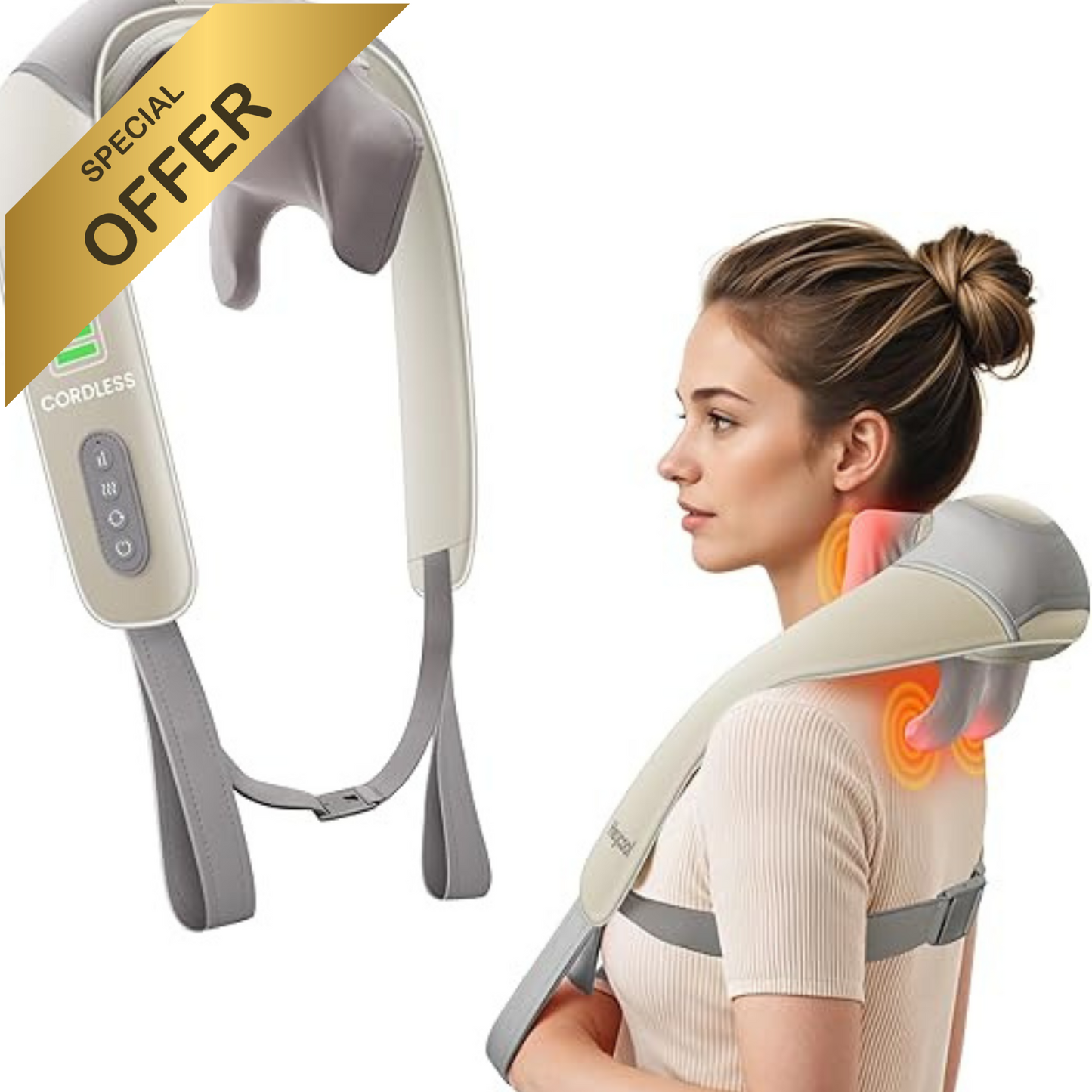 MASAJEADOR DE CUELLO AJUSTABLE